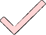Illustration of a pink checkmark